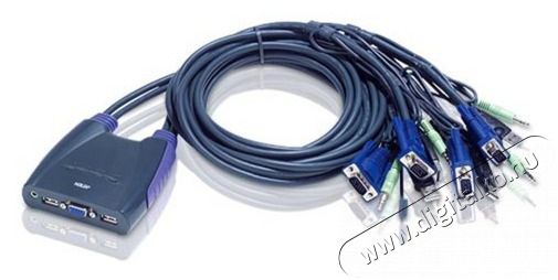 ATEN CS64US 4port USB VGA Audio KVM switch Iroda és számítástechnika - Hálózat - Switch - 390109