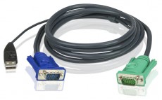 ATEN 2L-5203U KVM Kábel USB VGA 3m Iroda és számítástechnika - Számítógép tartozék - Vga monitor kábel - 395497