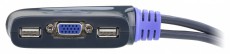 ATEN CS62U 2port USB VGA Audio KVM switch Fotó-Videó kiegészítők - Kábel - Audio-video kábel - 403893
