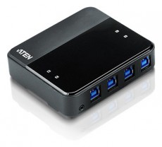 ATEN US434 4 portos USB 3.0 periféria megosztó switch Iroda és számítástechnika - Hálózat - Switch - 407918
