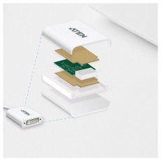 ATEN VC965-AT VanCryst DisplayPort-DVI Konverter Mobil / Kommunikáció / Smart - Mobiltelefon kiegészítő / tok - Kábel / átalakító - 411080