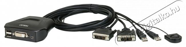 ATEN CS22D-A7 2PC USB DVI KVM Switch Iroda és számítástechnika - Egyéb számítástechnikai termék - 413595
