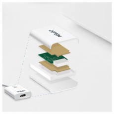 ATEN VC981-AT VanCryst Mini Displayport-HDMI konverter Tv kiegészítők - Kábel / csatlakozó - Csatlakozó / elosztó / átalakító - 413652
