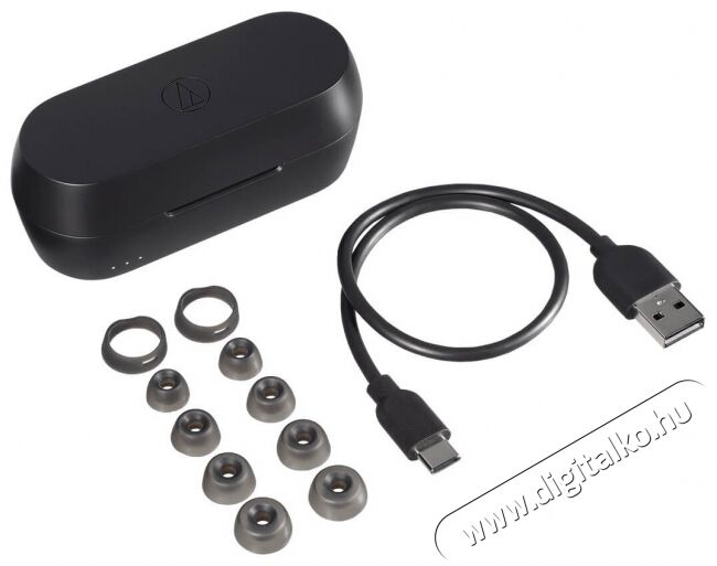 Audio-Technica ATH-CKS5TWBK True Wireless Bluetooth fekete fülhallgató Újdonságok - Új termékek - 367492