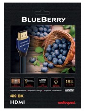 AUDIOQUEST BlueBerry HDM18BLUE200 2m HDMI 2.1 kábel Tv kiegészítők - Kábel / csatlakozó - Hdmi kábel - 390261