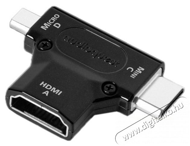 AUDIOQUEST HDMACDAD HDMI Type A - Mini Type C/Micro Type D adapter Tv kiegészítők - Kábel / csatlakozó - Csatlakozó / elosztó / átalakító - 390288