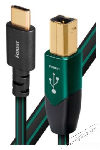 AUDIOQUEST Forest USBFOR20.75CB 0,75m USB 2.0 Type-B - Type-C USB kábel Iroda és számítástechnika - Számítógép tartozék - USB kábel - 390235