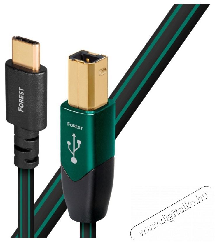 AUDIOQUEST Forest USBFOR201.5CB 1,5m USB 2.0 Type-B - Type-C USB kábel Iroda és számítástechnika - Számítógép tartozék - USB kábel - 390233