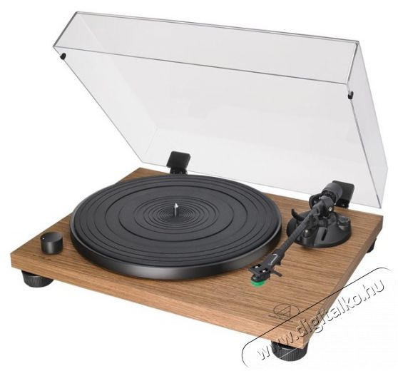 Audio-Technica AT-LPW40WN manuális szíjhajtásos diófa test lemezjátszó Audio-Video / Hifi / Multimédia - Bakelit lemezjátszó - Bakelit lemezjátszó - 440319