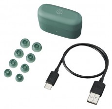 Audio-Technica ATH-CKS30TW+GR True Wireless aktív zajszűrős vezeték nélküli zöld fülhallgató Audio-Video / Hifi / Multimédia - Fül és Fejhallgatók - Fülhallgató mikrofonnal / headset - 514714