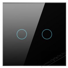 AVATTO LZTS02-EU-220V Zigbee Switch, fekete (2-gang, No Neutral) - Háztartás / Otthon / Kültér - Egyéb háztartási termék - 523869