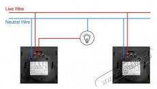 AVATTO ZTS02-EU Zigbee Switch, fekete (2-gang) Háztartás / Otthon / Kültér - Egyéb háztartási termék - 523880