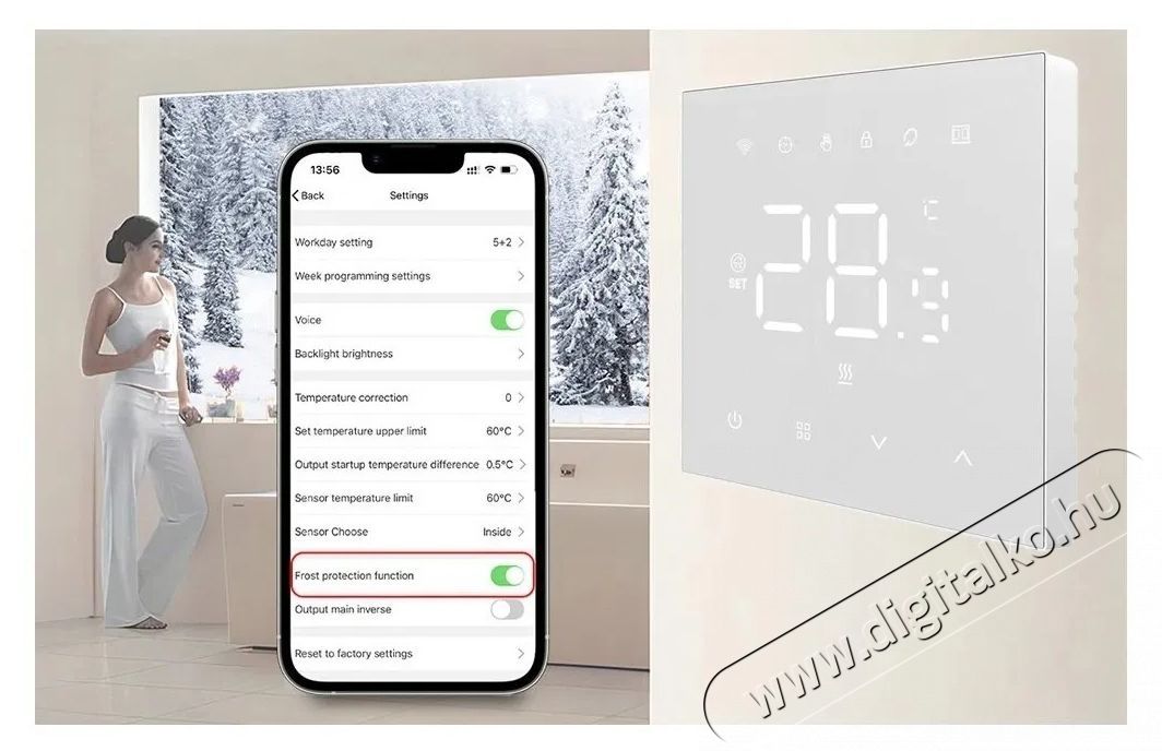 AVATTO AVATTO-W WiFi Termostat, Boiler (410-BH-3A-gas, Wifi Gas Boiler Heating Smart Thermostat) H&aacute;ztart&aacute;s / Otthon / K&uuml;lt&eacute;r - Okos otthon - Termoszt&aacute;t - 519336