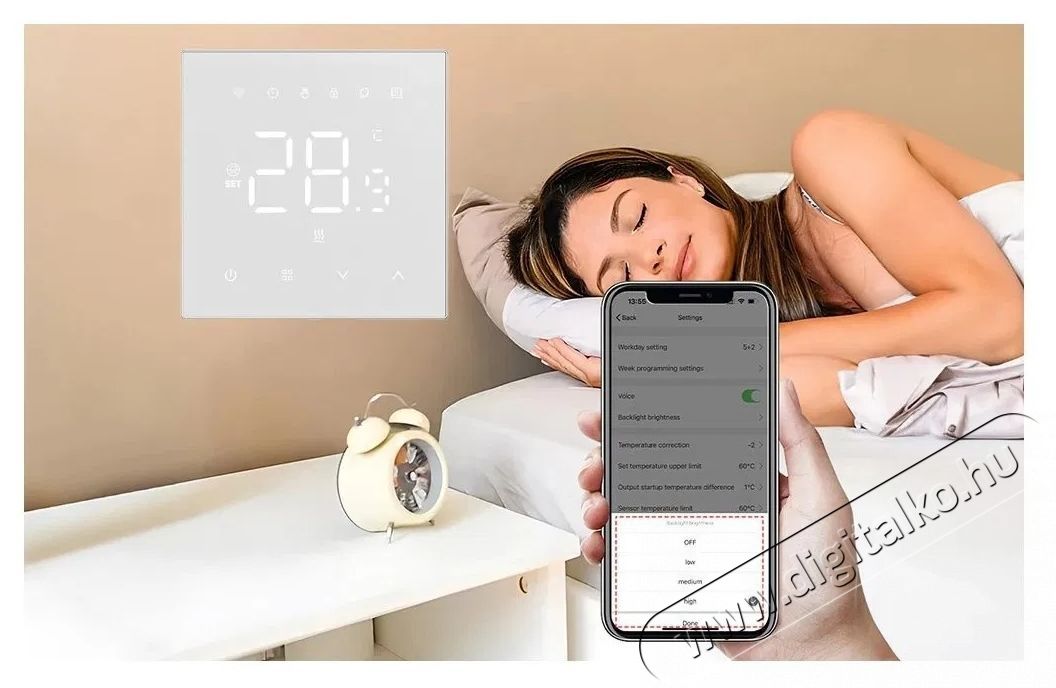 AVATTO AVATTO-W WiFi Termostat, Boiler (410-BH-3A-gas, Wifi Gas Boiler Heating Smart Thermostat) H&aacute;ztart&aacute;s / Otthon / K&uuml;lt&eacute;r - Okos otthon - Termoszt&aacute;t - 519336