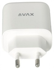 AVAX CH360 SPEEDY 65W GaN USB A (QC)+Type C (PD3.0) feh&eacute;r h&aacute;l&oacute;zati t&ouml;ltő Akkuk &eacute;s t&ouml;ltők - Li-ion akkumul&aacute;tor &eacute;s t&ouml;ltő (gy&aacute;ri) - T&ouml;ltő / h&aacute;l&oacute;zati adapter - 514752
