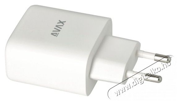 AVAX CH360 SPEEDY 65W GaN USB A (QC)+Type C (PD3.0) feh&eacute;r h&aacute;l&oacute;zati t&ouml;ltő Akkuk &eacute;s t&ouml;ltők - Li-ion akkumul&aacute;tor &eacute;s t&ouml;ltő (gy&aacute;ri) - T&ouml;ltő / h&aacute;l&oacute;zati adapter - 514752