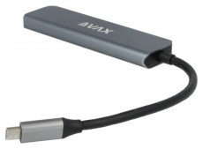 AVAX HB611 CONNECT+ 5in1 Multi Type C-HDMI(4k60Hz), TypeC, 2xUSB 3.0, PD 100W HUB Iroda &eacute;s sz&aacute;m&iacute;t&aacute;stechnika - Notebook kieg&eacute;sz&iacute;tő - USB hub / eloszt&oacute; - 514980