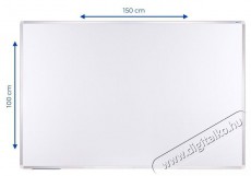 AVELI alumínium keretes mágneses tábla, 150 × 100 cm Iroda és számítástechnika - Egyéb számítástechnikai termék - 518244