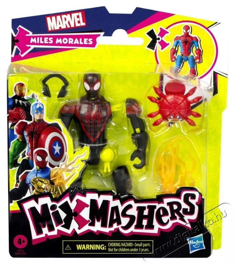 Avengers Marvel Mix Mashers figura, Miles Morales, 12 cm H&aacute;ztart&aacute;s / Otthon / K&uuml;lt&eacute;r - J&aacute;t&eacute;k / Sport - J&aacute;t&eacute;kfigura - 532944