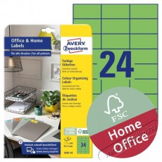 Avery 3450-10 70x37mm 240db-os zöld univerzális etikett Egyéb - Nem forgalmazzuk ! - 391237