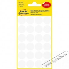 Avery 3170 18mm öntapadó 96db-os fehér jelölőpont Egyéb - Nem forgalmazzuk ! - 391234