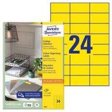Avery 3451 70x37mm sárga univerzális címke Iroda és számítástechnika - Egyéb számítástechnikai termék - 404285