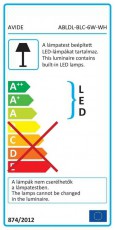 Avide ABLDLBLC6WWH asztali LED lámpa Háztartás / Otthon / Kültér - Világítás / elektromosság - Asztali lámpa - 364892