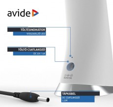 Avide ABLDLBLC6WWH asztali LED lámpa Háztartás / Otthon / Kültér - Világítás / elektromosság - Asztali lámpa - 364892