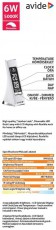 Avide ABLDLBLC6WWH asztali LED lámpa Háztartás / Otthon / Kültér - Világítás / elektromosság - Asztali lámpa - 364892