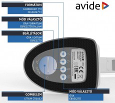 Avide ABLDLBLC6WWH asztali LED lámpa Háztartás / Otthon / Kültér - Világítás / elektromosság - Asztali lámpa - 364892