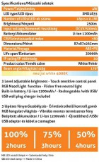 Avide ABLDLRGBMOOD4W asztali LED lámpa Háztartás / Otthon / Kültér - Világítás / elektromosság - Asztali lámpa - 364888