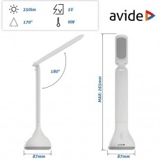 Avide ABLDLRGBMOOD4W asztali LED lámpa Háztartás / Otthon / Kültér - Világítás / elektromosság - Asztali lámpa - 364888