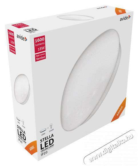 Avide ACLO33NW-18W-HL-ST Stella LED mennyezeti lámpa (csillagos) Háztartás / Otthon / Kültér - Világítás / elektromosság - Fali / mennyezeti lámpa - 381864