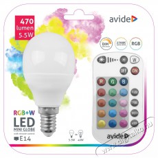 Avide ASMG14RGBW-5.5W-WIFI Okos LED mini gömb izzó RGB+W Egyéb - Nem forgalmazzuk ! - 381891
