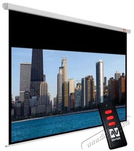 Avtek Video Electric 200 4:3 195x146cm elektromos vetítővászon fekete kerettel - matt fehér Tv kiegészítők - Vetítővászon - 338594