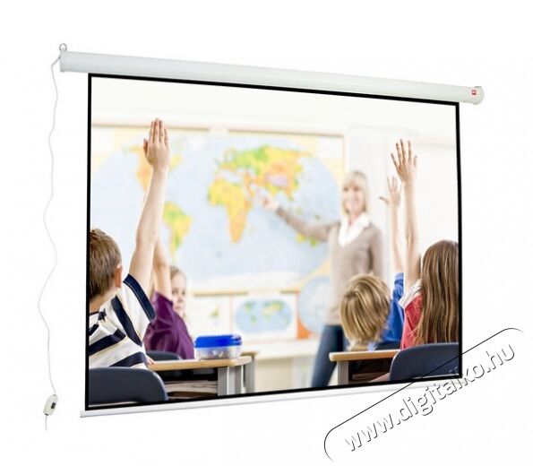Avtek Wall Electric 180 180x135cm (1EVEE4) elektromos vetítővászon fekete kerettel Tv kiegészítők - Vetítővászon - 338598