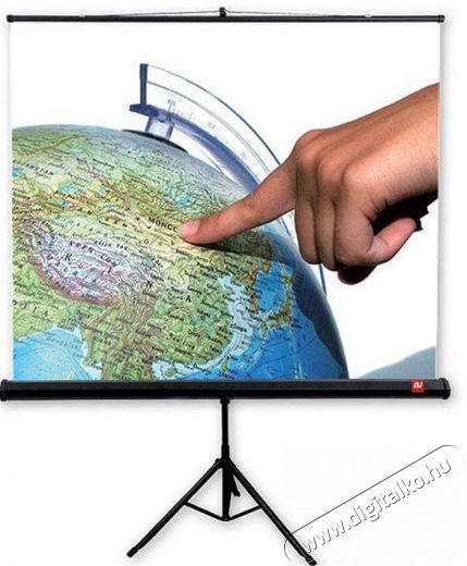 Avtek Tripod Standard 150 1:1 150x150cm matt fehér hordozható állványos vetítővászon Tv kiegészítők - Vetítővászon - 338587