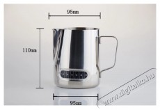 AVX LHT 600ml-es hőmérős rozsdamentes acél tejkiöntő kanna Konyhai termékek - Kávéfőző / kávéörlő / kiegészítő - Tejtartó / tejhűtő - 384395