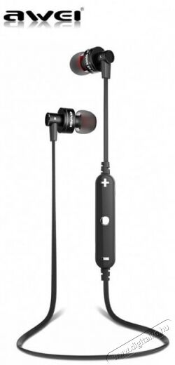 AWEI A990BL In-Ear Bluetooth fülhallgató headset - fekete Audio-Video / Hifi / Multimédia - Fül és Fejhallgatók - Fülhallgató mikrofonnal / headset - 323673
