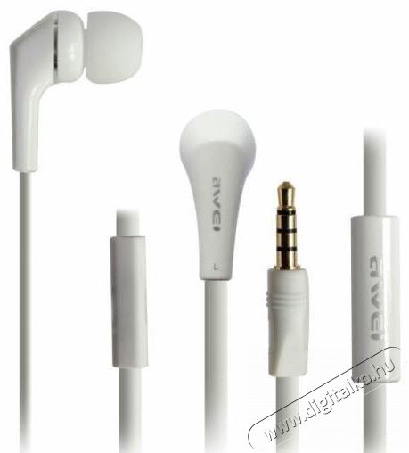 AWEI AWEI ES-Q7i In-Ear fülhallgató - fehér  Audio-Video / Hifi / Multimédia - Fül és Fejhallgatók - Fülhallgató - 368637