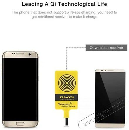 AWEI AWEI S7 Androidos telefonokhoz vezetéknélküli töltő adapter Mobil / Kommunikáció / Smart - Powerbank / Külső akkumulátor és töltő - 368639