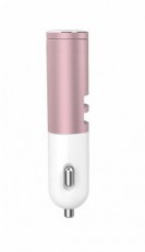 AWEI MG-AWEA870BL-22 autós Bluetooth headset szivargyújtó töltővel - rózsaszín Audio-Video / Hifi / Multimédia - Fül és Fejhallgatók - Fülhallgató mikrofonnal / headset - 348331