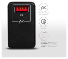 Axagon ACU-QC19 QC3.0 Fekete fali töltő Mobil / Kommunikáció / Smart - Mobiltelefon kiegészítő / tok - Hálózati-, autós töltő - 391116