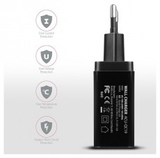 Axagon ACU-QC19 QC3.0 Fekete fali töltő Mobil / Kommunikáció / Smart - Mobiltelefon kiegészítő / tok - Hálózati-, autós töltő - 391116
