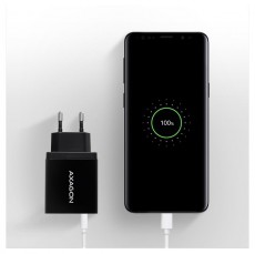 Axagon ACU-QC19 QC3.0 Fekete fali töltő Mobil / Kommunikáció / Smart - Mobiltelefon kiegészítő / tok - Hálózati-, autós töltő - 391116