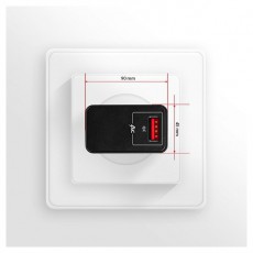 Axagon ACU-QC19 QC3.0 Fekete fali töltő Mobil / Kommunikáció / Smart - Mobiltelefon kiegészítő / tok - Hálózati-, autós töltő - 391116