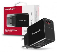 Axagon ACU-QC19 QC3.0 Fekete fali töltő Mobil / Kommunikáció / Smart - Mobiltelefon kiegészítő / tok - Hálózati-, autós töltő - 391116