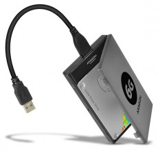 Axagon ADSA-1S6 USB 3.0 szürke külső SATA3 HDD/SSD ház Egyéb - Nem forgalmazzuk ! - 391306