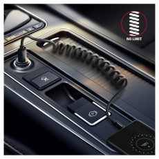 Axagon BUMM-AM10TB Twister micro USB 2.0 B - USB 2.0 A 0,6 m fekete csavart kábel Iroda és számítástechnika - Számítógép tartozék - USB kábel - 391161