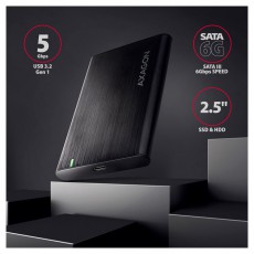 Axagon EE25-A6C USB 3.2 csavar nélküli külső alumínium HDD/SSD ház Egyéb - Nem forgalmazzuk ! - 391382